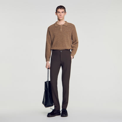 Jersey Jersey trousers Dark Taupe