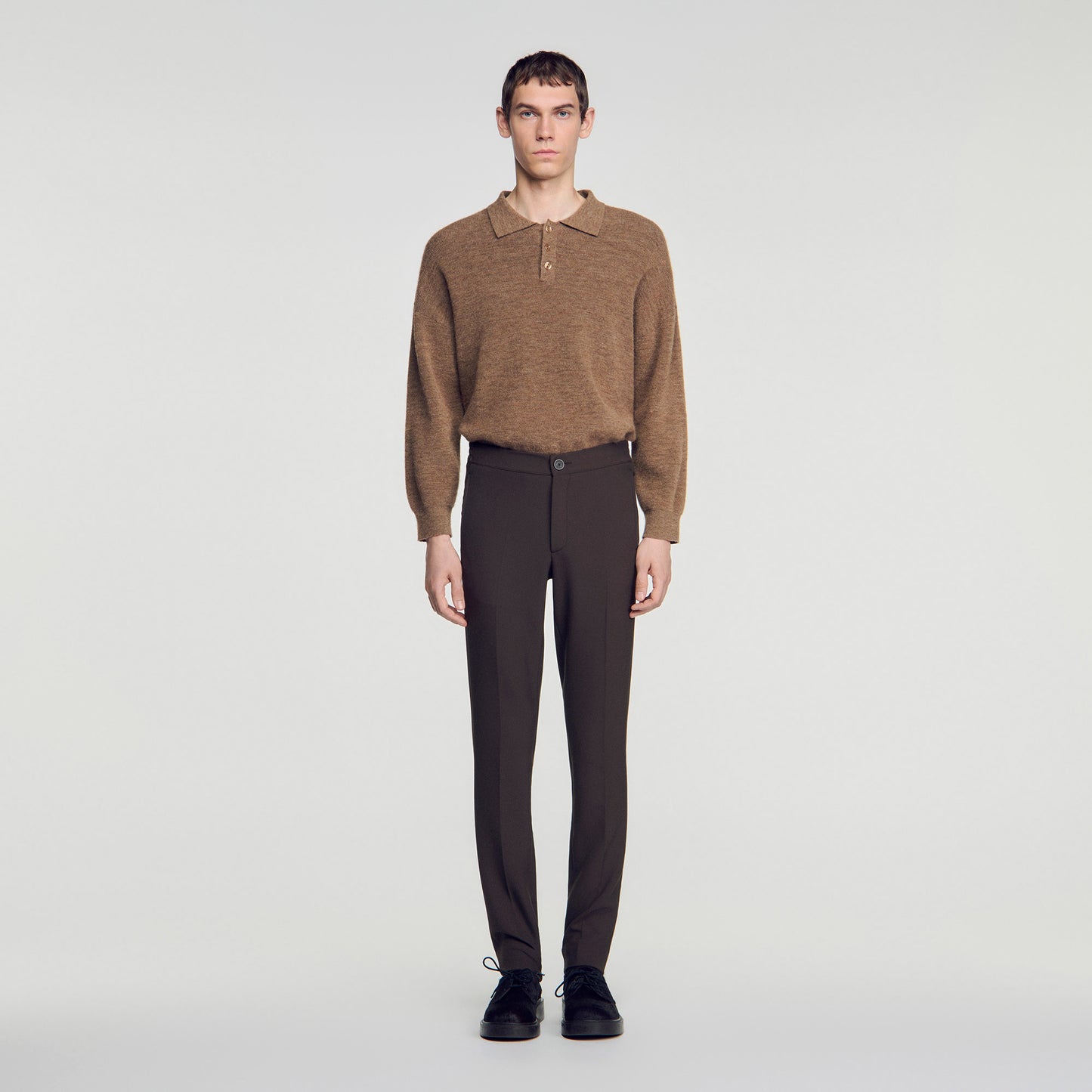Jersey Jersey trousers Dark Taupe