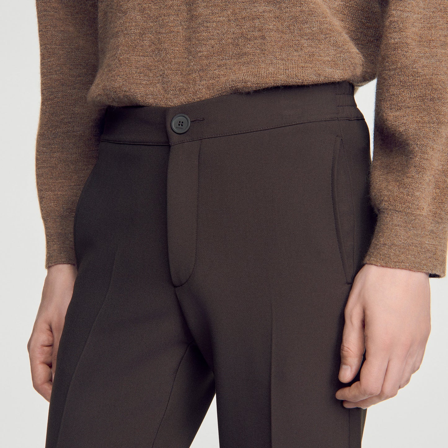 Jersey Jersey trousers Dark Taupe