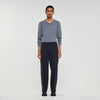 Large Jersey Wide-Leg Trousers Dark Grey