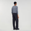 Large Jersey Wide-Leg Trousers Dark Grey