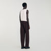 Large Jersey Wide-Leg Trousers Chocolate