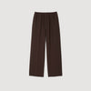 Large Jersey Wide-Leg Trousers Chocolate