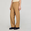 Large Jersey Wide-Leg Trousers Nut