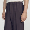 Large Jersey  Straight Leg Trousers Dark Chocolate