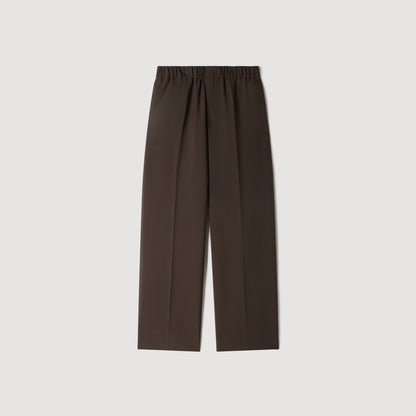 Large Jersey Wide-leg trousers Dark Taupe