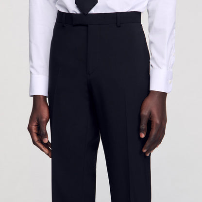 Formal Black Classic Suit Trousers Black