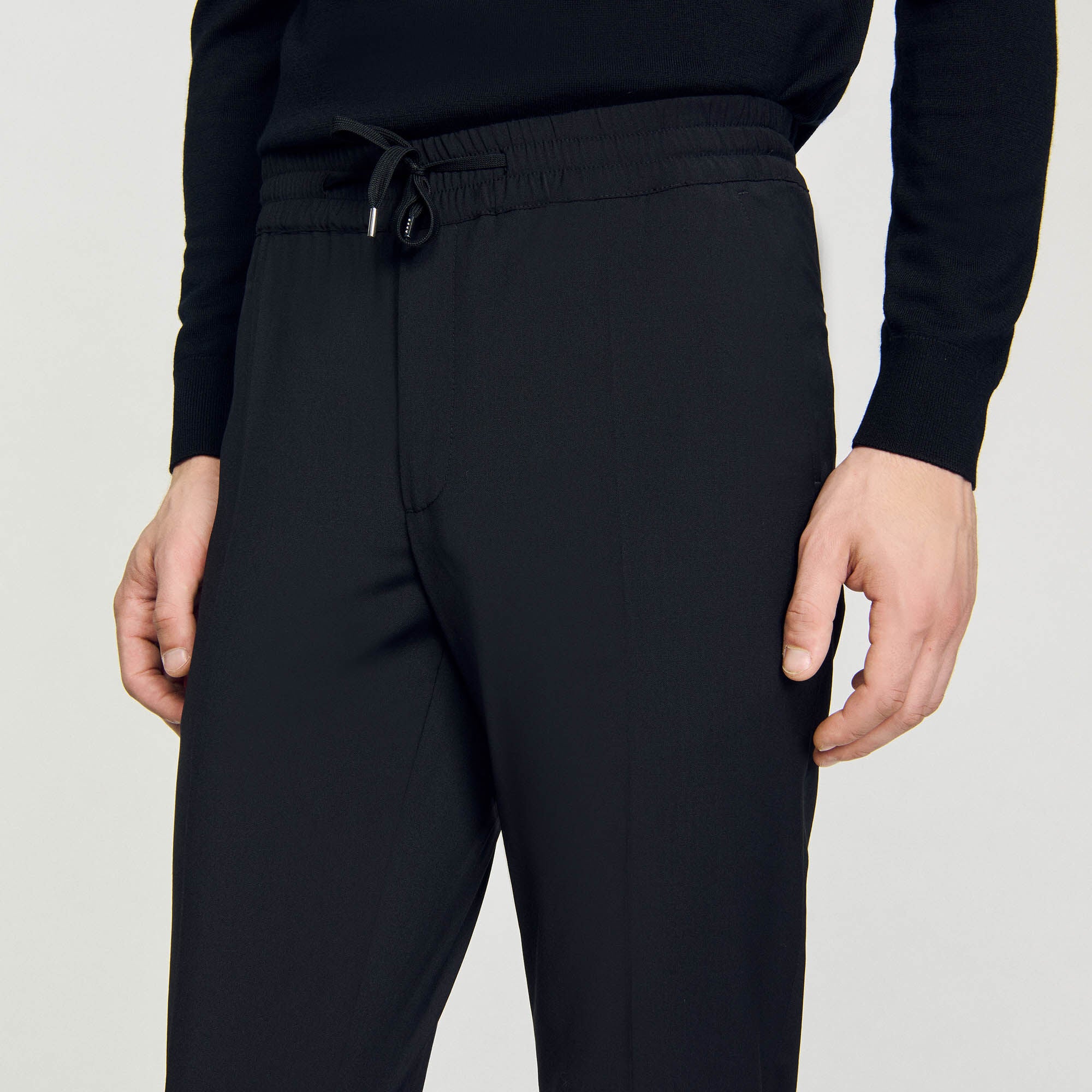 Buy Elasticated Straight-Leg Pants for Men Online - Sandro UAE