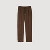 New Alpha Elasticated Straight-Leg Trousers Tobacco Brown