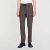 Elasticated Cargo Trousers Dark Kaki.