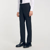Chalk Striped Suit Trousers Black