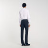 Chalk Striped Suit Trousers Black