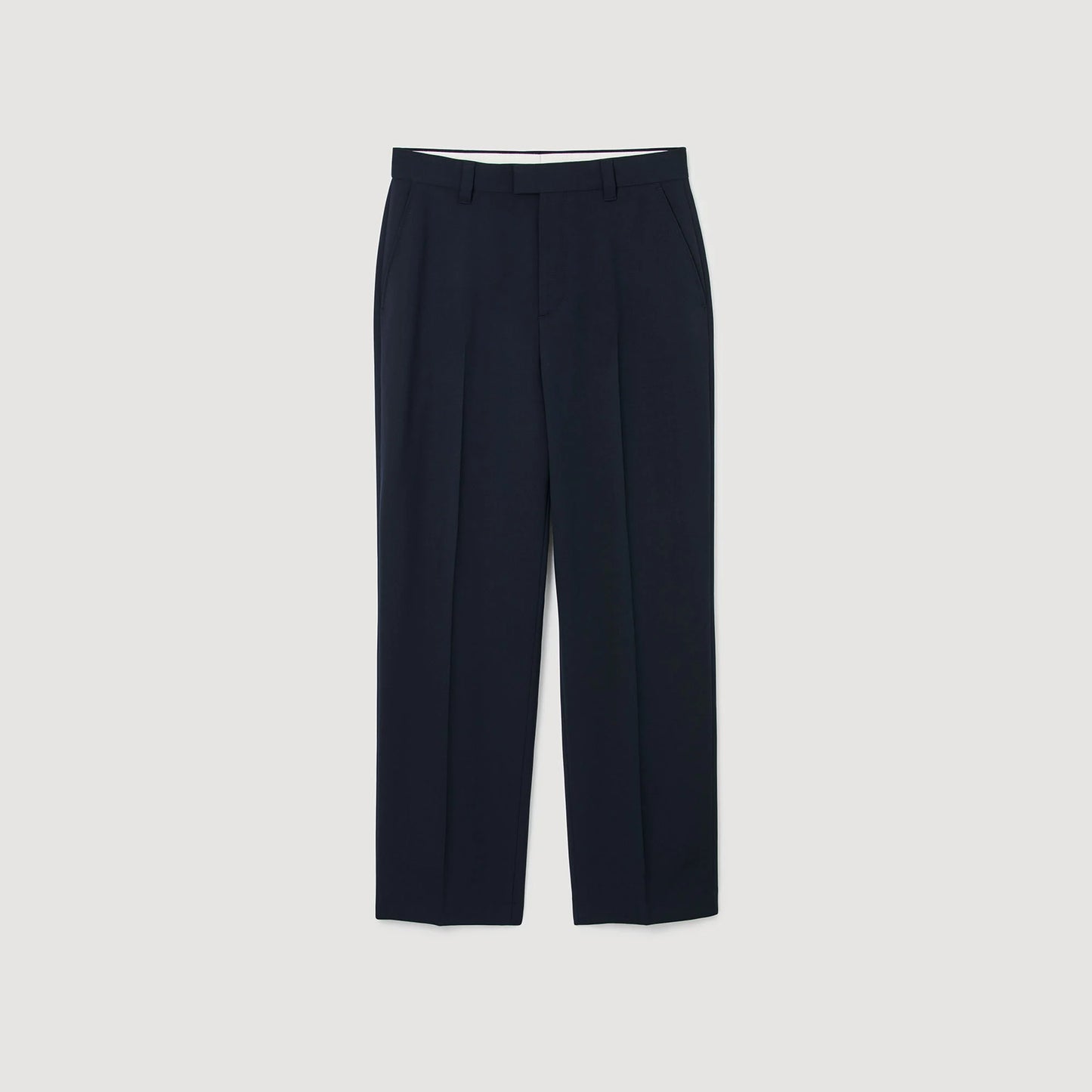 Charlie Pant Wide-Leg Trousers Navy Blue