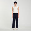 Wide-Leg Trousers Black