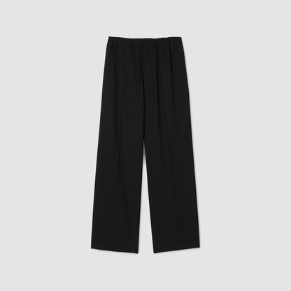 Wide-Leg Trousers Black