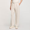 Gerard Pant Linen Wide-Leg Trousers With Creases Oats