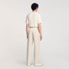 Gerard Pant Linen Wide-Leg Trousers With Creases Oats