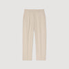 Gerard Pant Linen Wide-Leg Trousers With Creases Oats
