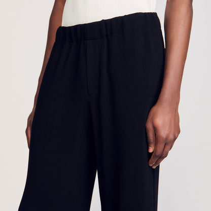  Micropleated Pant Pleated Trousers Black