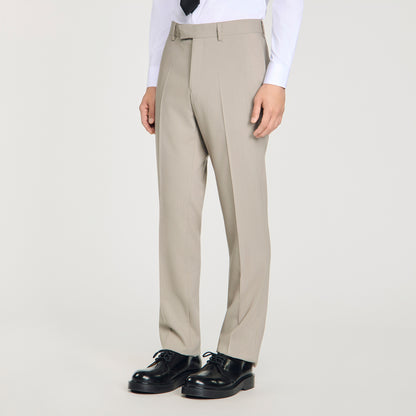 Formal Wool Suit Trousers ALUMINUM