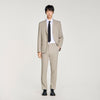 Formal Wool Suit Trousers ALUMINUM