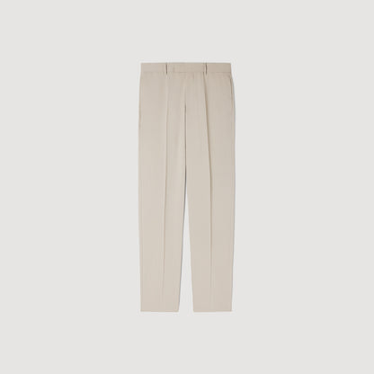 Formal Wool Suit Trousers ALUMINUM