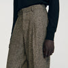 Tweed Suit Wide-Leg Suit Trousers String Chine