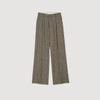 Tweed Suit Wide-Leg Suit Trousers String Chine
