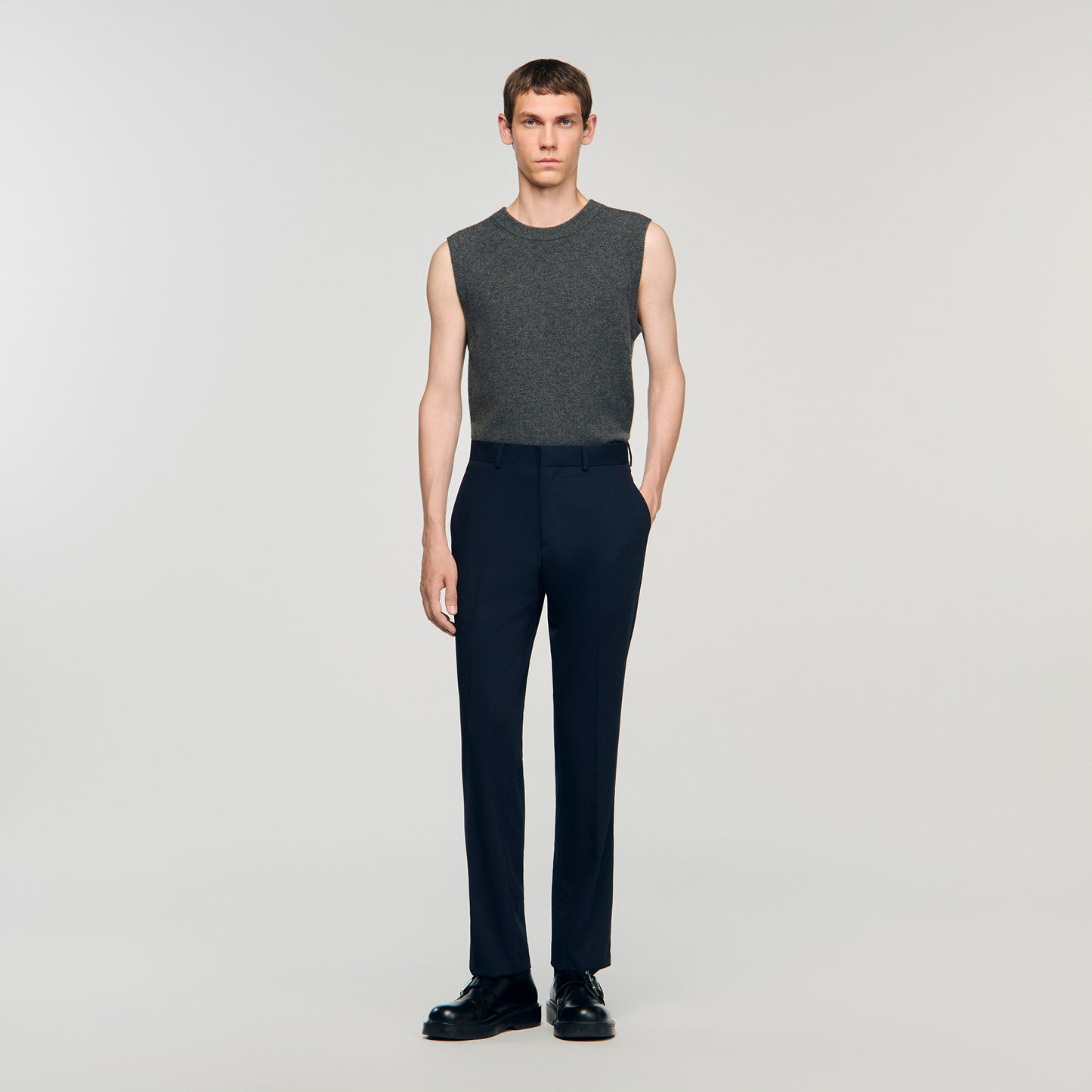 New Croise Wide-leg suit trousers Navy Blue