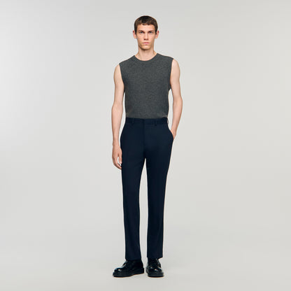 New Croise Wide-leg suit trousers Navy Blue