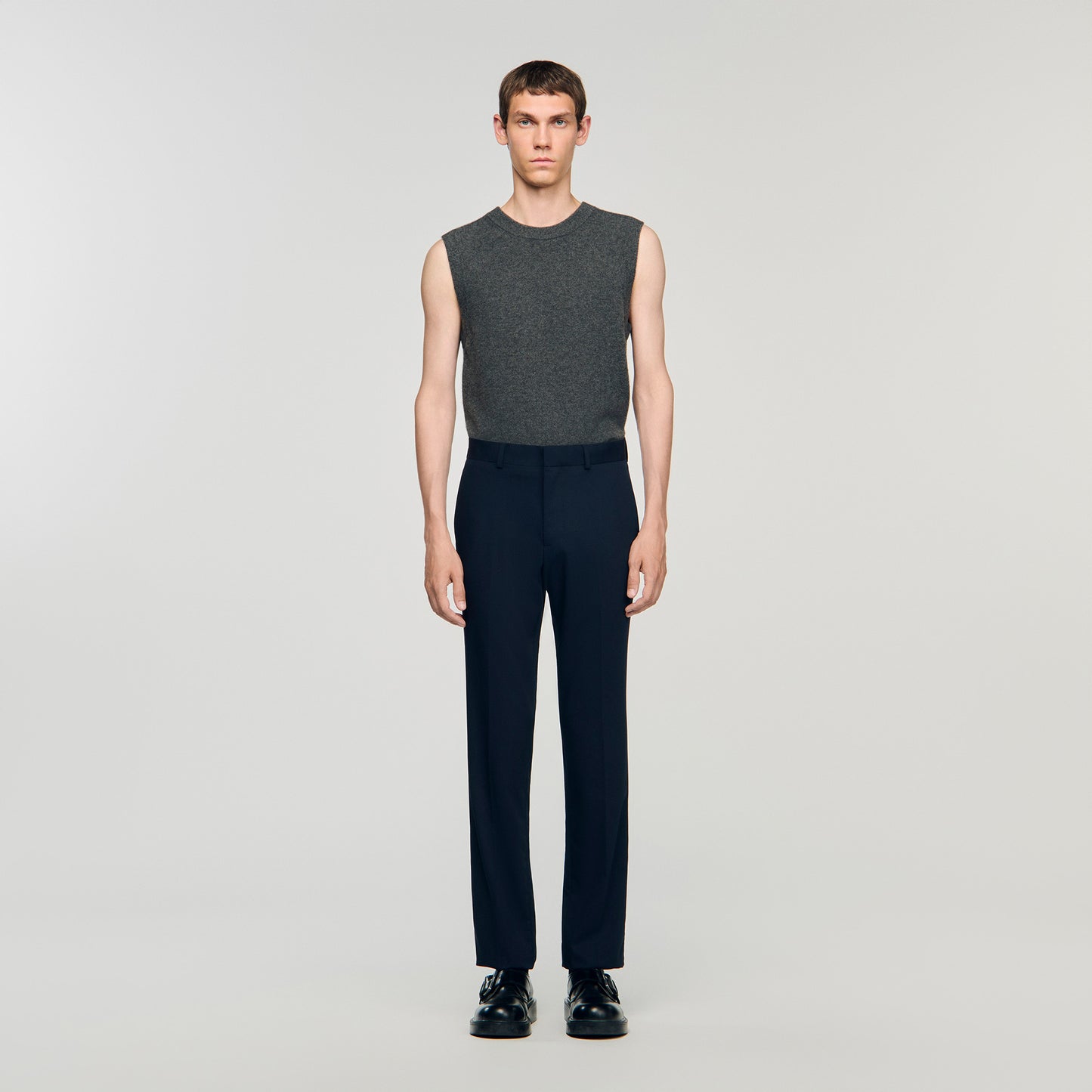 New Croise Wide-leg suit trousers Navy Blue