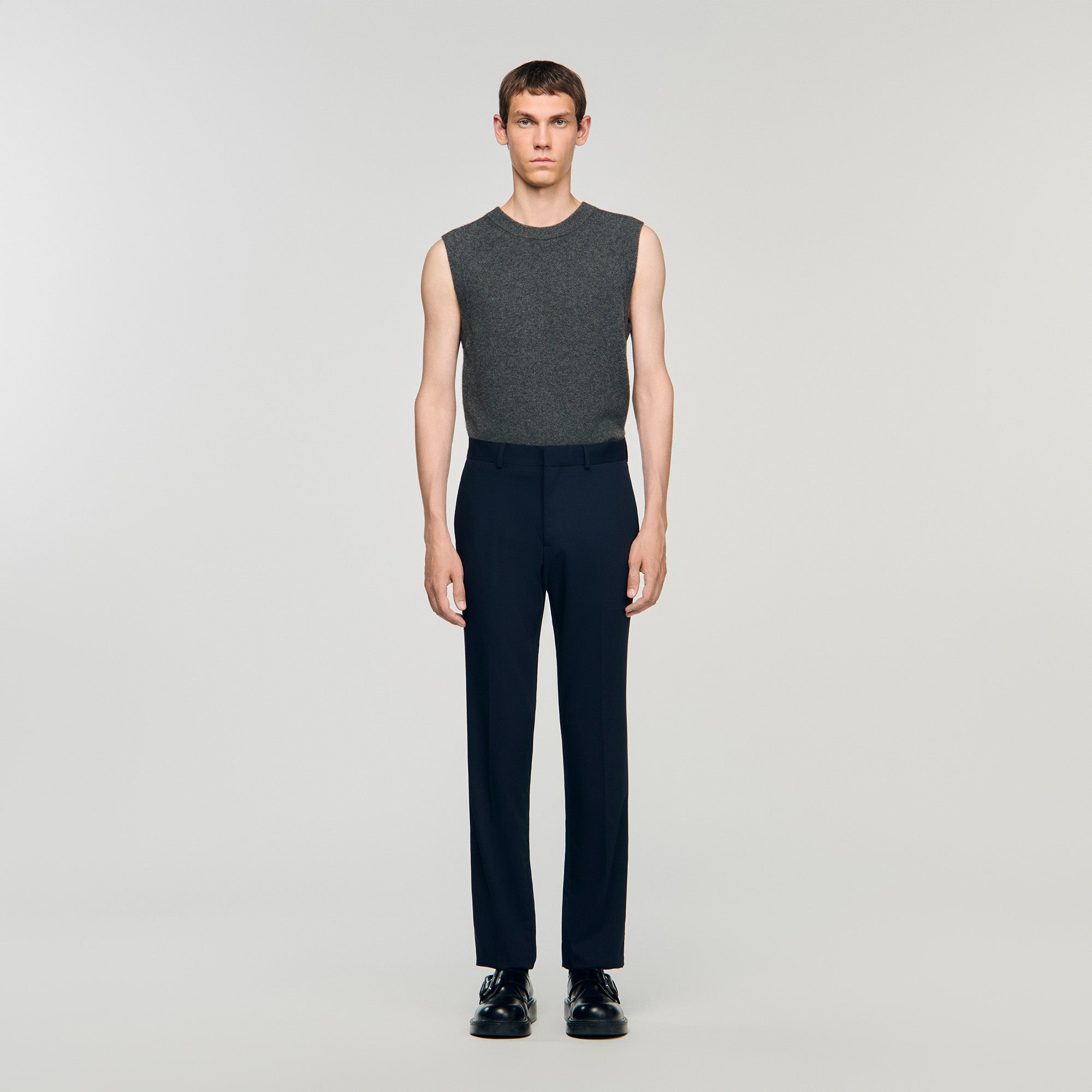 New Croise Wide-leg suit trousers Navy Blue