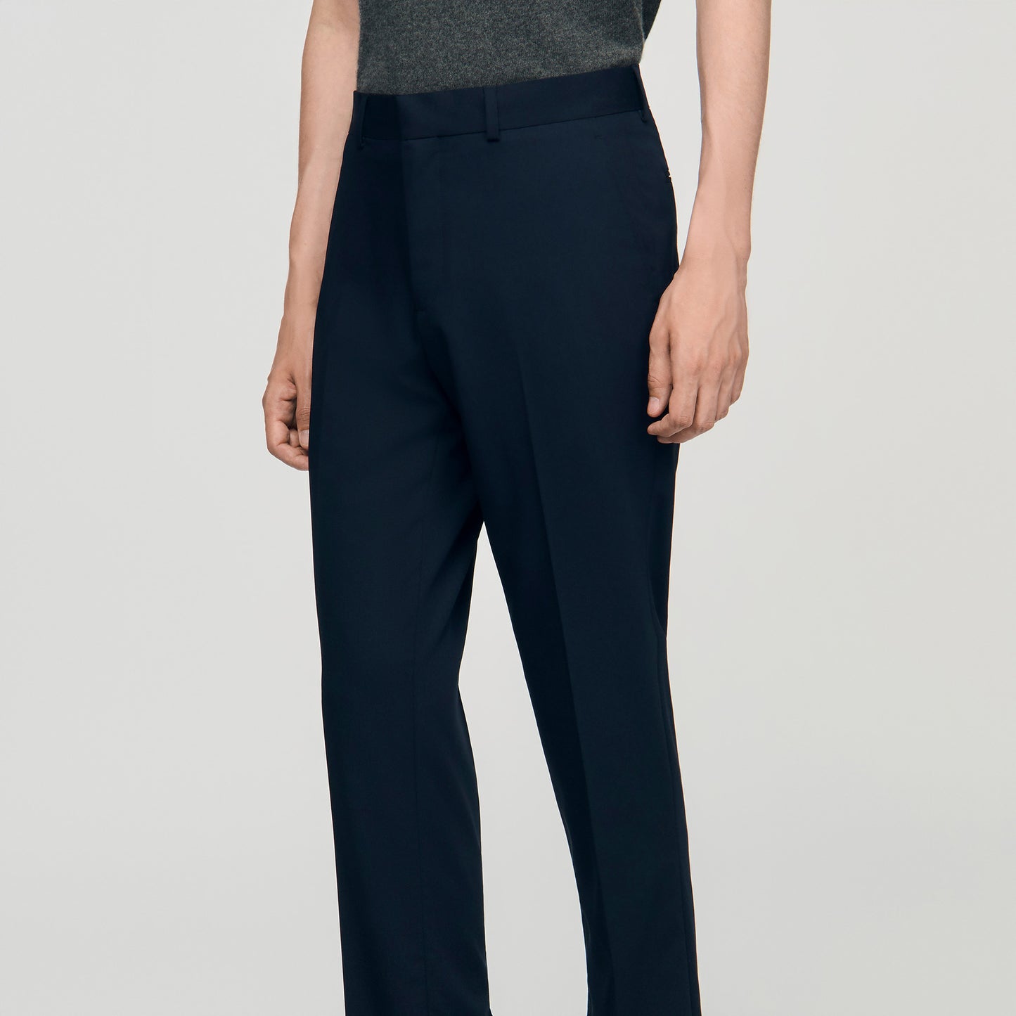 New Croise Wide-leg suit trousers Navy Blue