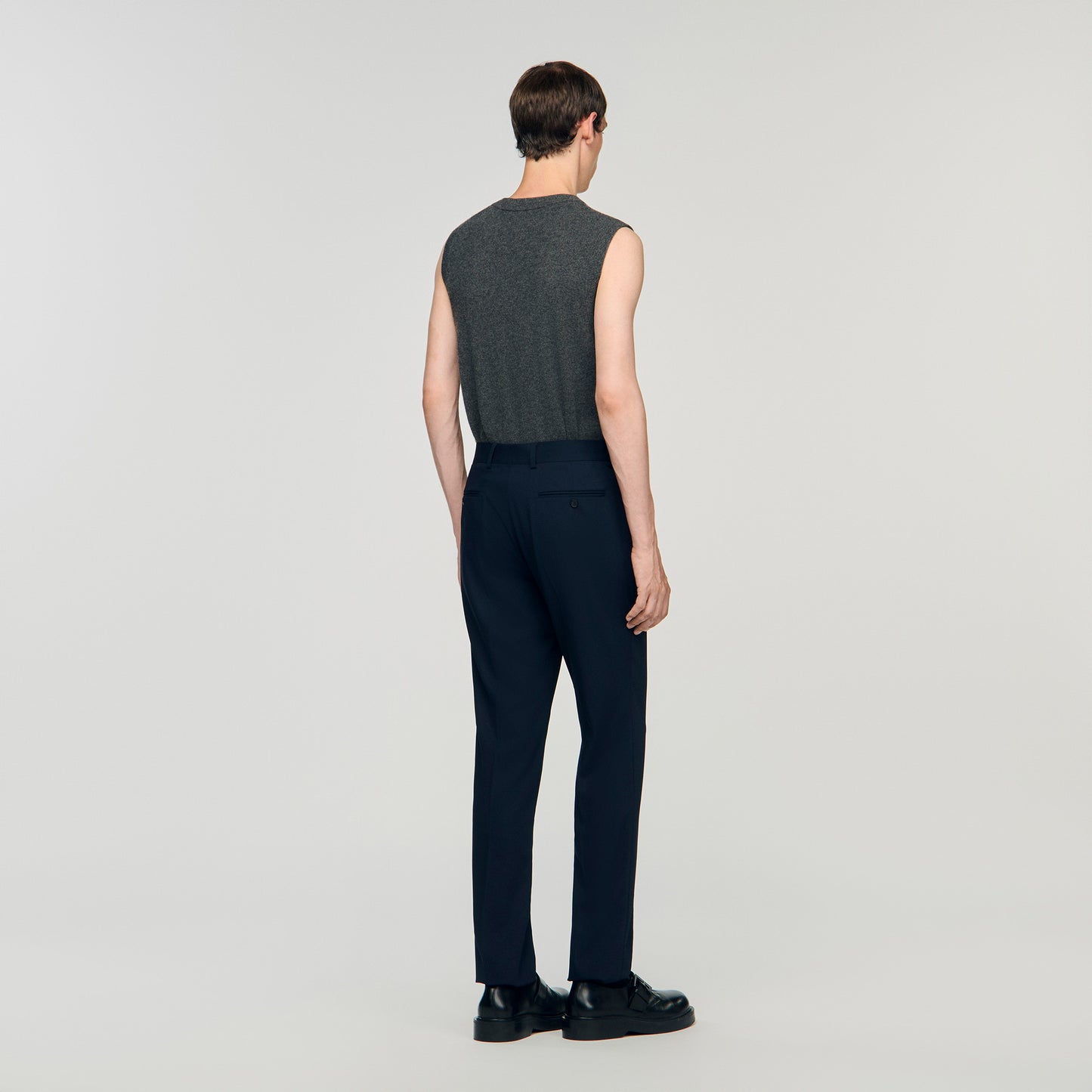 New Croise Wide-leg suit trousers Navy Blue