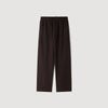 Alpha Cotton Large  Straight Leg Trousers Chocolate