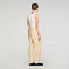 Oversized Linen And Cotton Trousers Butter Cream