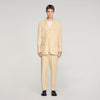 Oversized Linen And Cotton Trousers Butter Cream