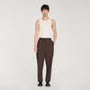 Oversize Suit Oversized Wool Trousers Chocolate