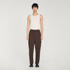 Oversize Suit Oversized Wool Trousers Chocolate