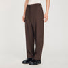 Oversize Suit Oversized Wool Trousers Chocolate