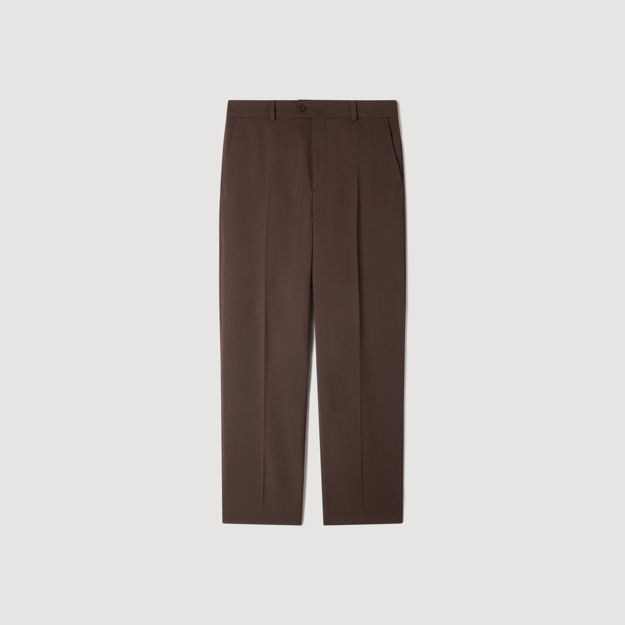 Oversize Suit Oversized Wool Trousers Chocolate