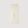 Balloon Pant Worker Wide-Leg Cotton Trousers Ecru