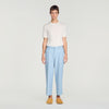 Pierre  Straight Leg Trousers Sky Blue