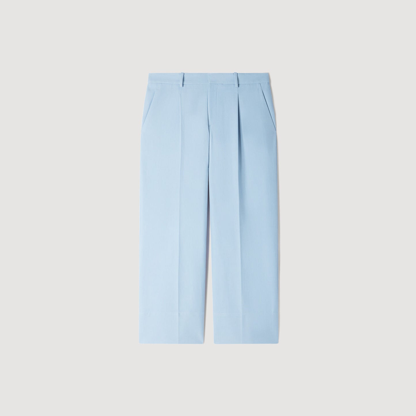 Pierre  Straight Leg Trousers Sky Blue