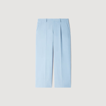 Pierre  Straight Leg Trousers Sky Blue