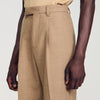 Gerard Pants Flannel Suit Beige Wide-leg wool suit trouser Beige