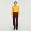 Gerard Pants Wool Wide-leg wool trousers Tabac Fonce