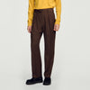 Gerard Pants Wool Wide-leg wool trousers Tabac Fonce