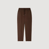 New Alpha Elasticated wool trousers Tabac Fonce