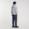 Sandro Zip Heather Hoodie Mocked Grey